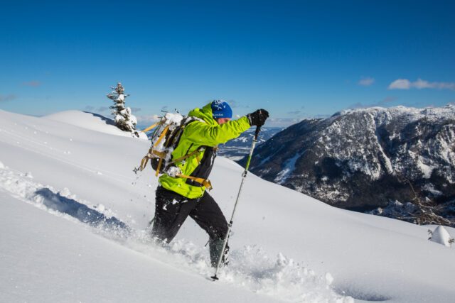 Outdoorcenter Baumgarten Schneeschuh LVS Predigtstuhl Bayern echt-posch.de